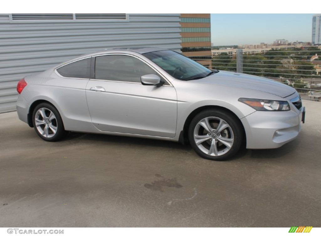 2011 Accord EX-L V6 Coupe - Alabaster Silver Metallic / Black photo #11