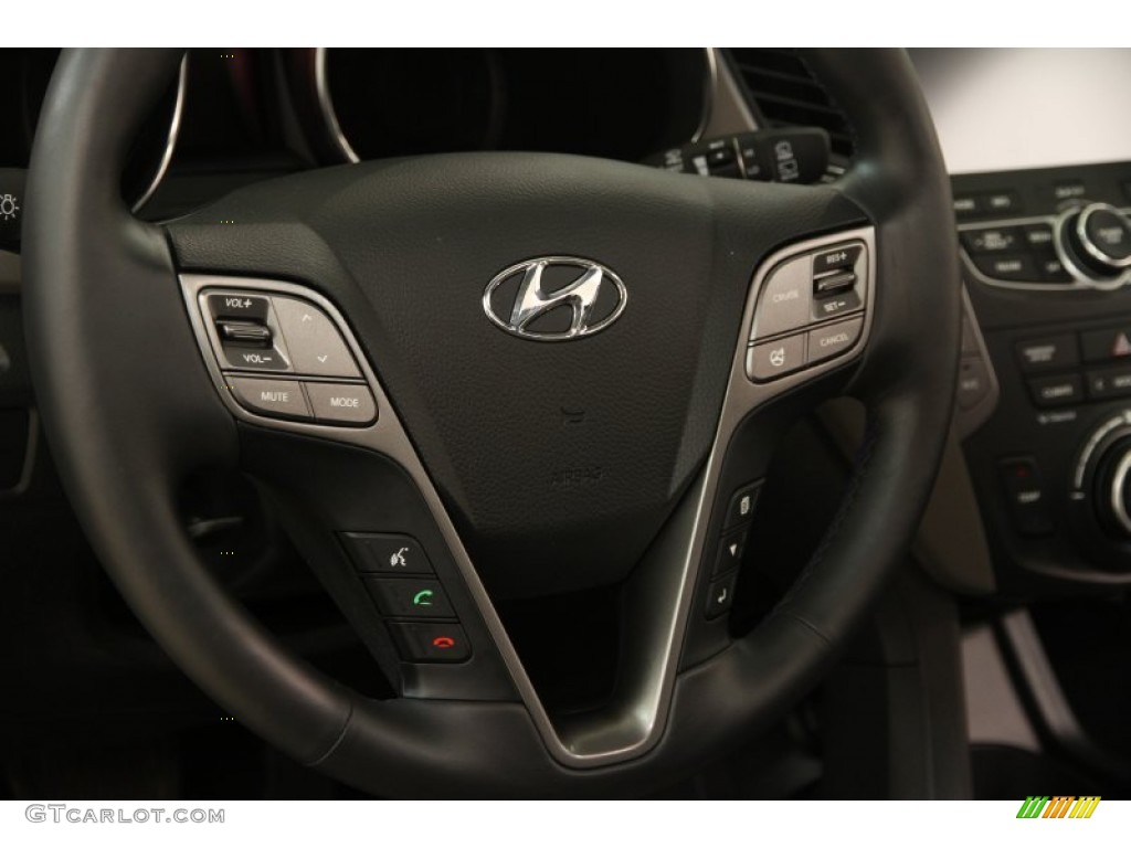 2013 Hyundai Santa Fe Limited AWD Gray Steering Wheel Photo #98736314