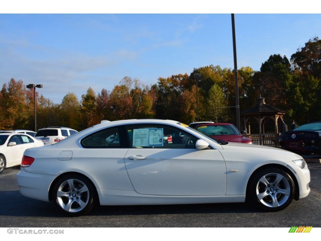 2008 3 Series 328xi Coupe - Alpine White / Cream Beige photo #2