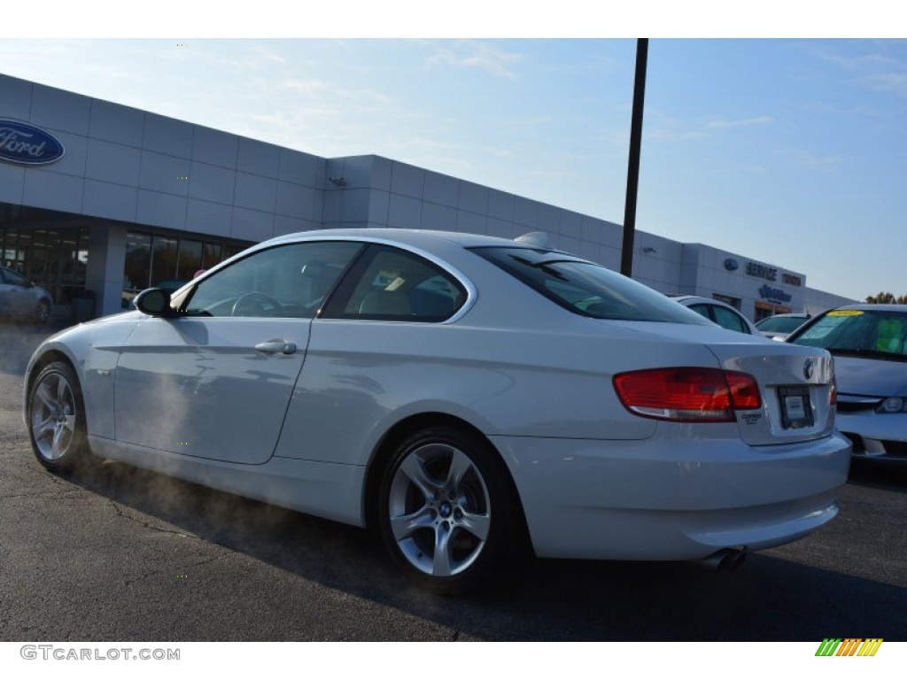 2008 3 Series 328xi Coupe - Alpine White / Cream Beige photo #5