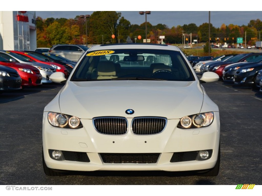 2008 3 Series 328xi Coupe - Alpine White / Cream Beige photo #33