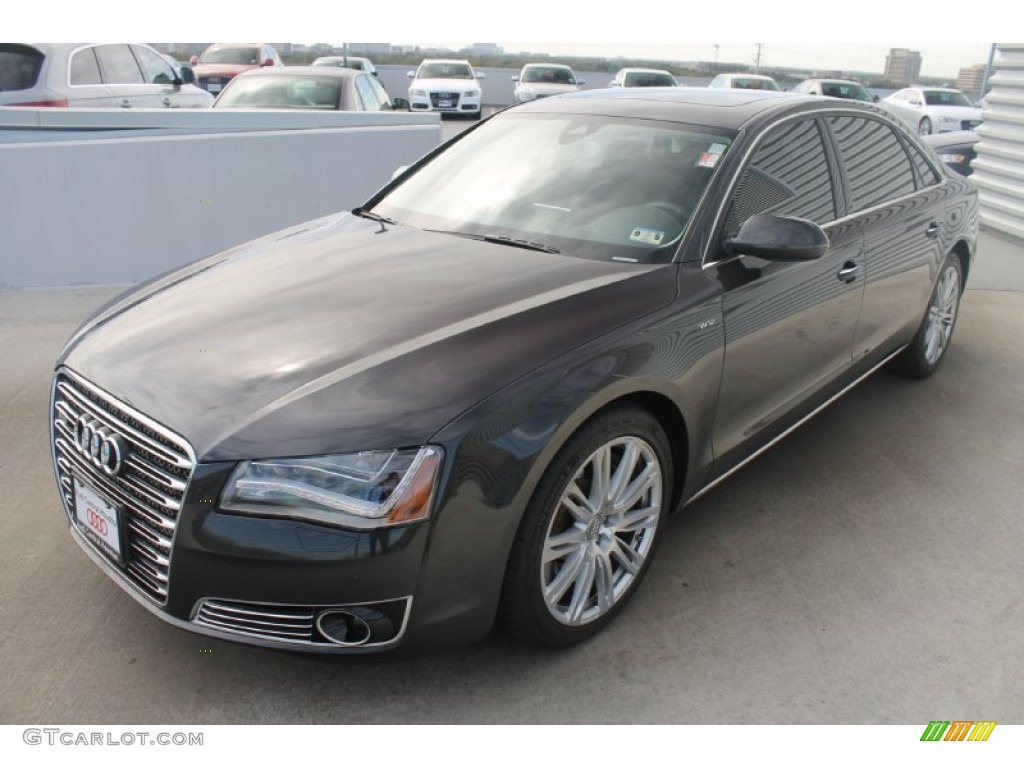 Oolong Gray Metallic 2012 Audi A8 L W12 6.3 Exterior Photo #98737199