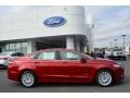 Ruby Red Metallic 2015 Ford Fusion Hybrid SE Exterior