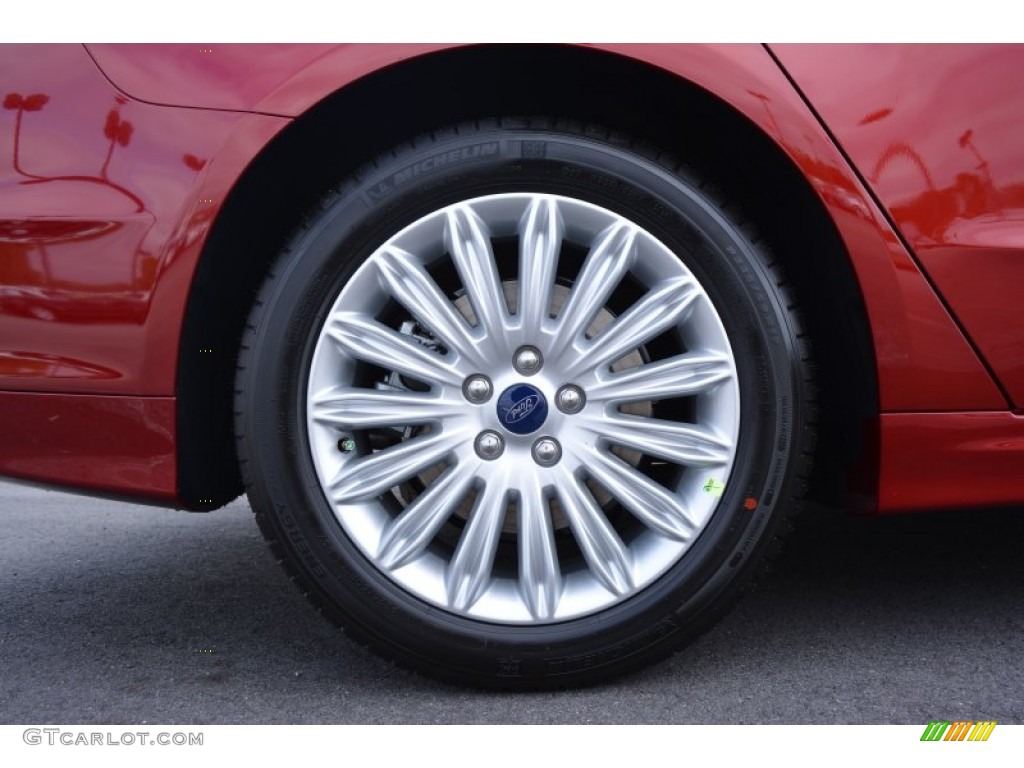 2015 Fusion Hybrid SE - Ruby Red Metallic / Dune photo #11