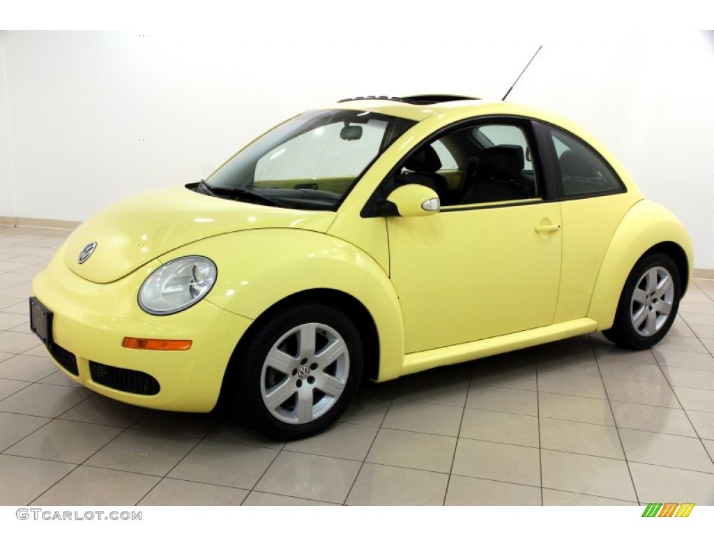 2007 New Beetle 2.5 Coupe - Sunflower Yellow / Black photo #3