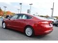 2015 Ruby Red Metallic Ford Fusion Hybrid SE  photo #26