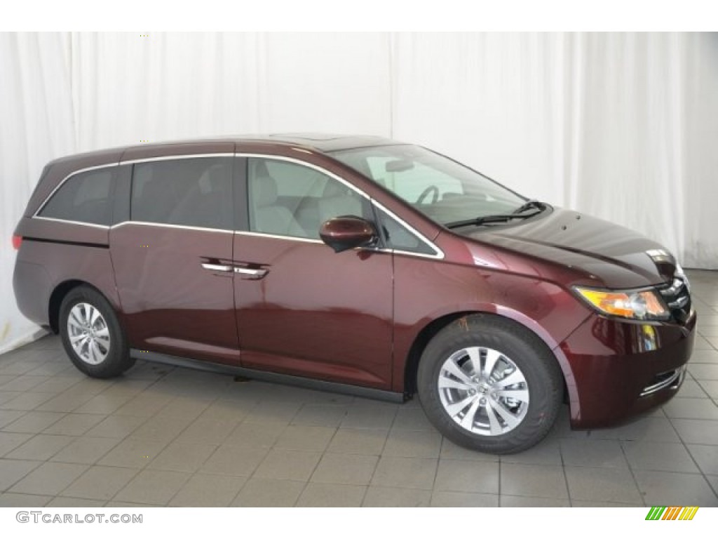 2015 Odyssey EX-L - Dark Cherry Pearl / Beige photo #7