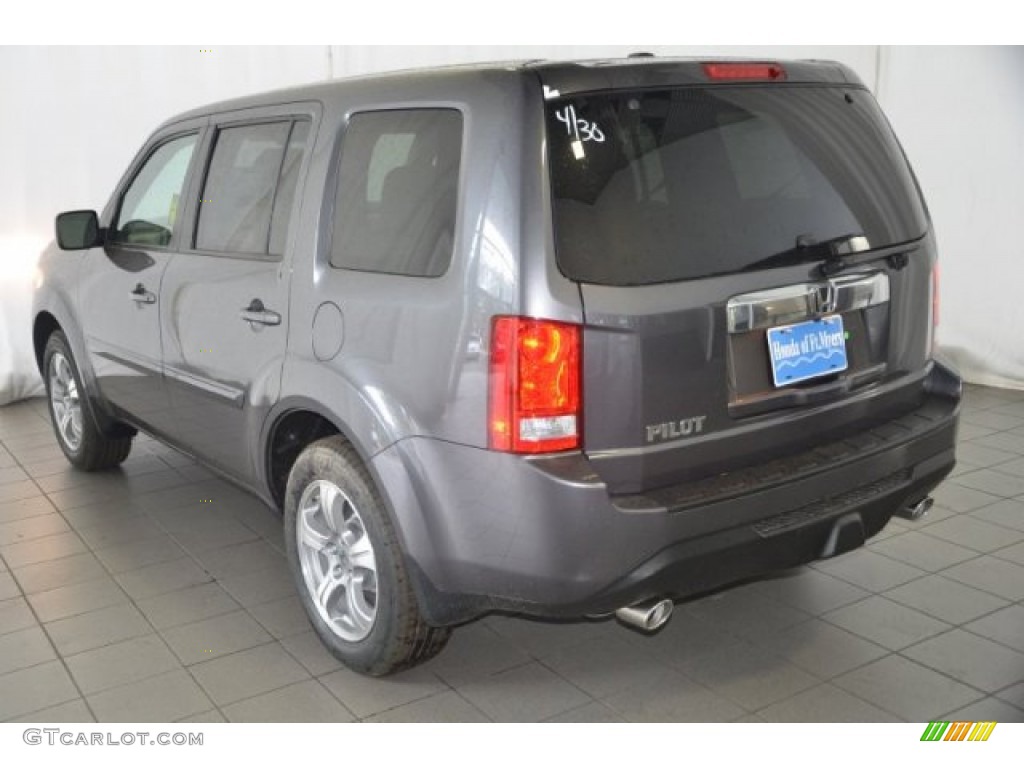2015 Pilot EX-L - Modern Steel Metallic / Gray photo #5