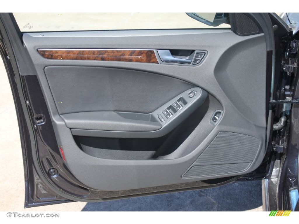 2015 Audi A4 2.0T Premium Black Door Panel Photo #98741759