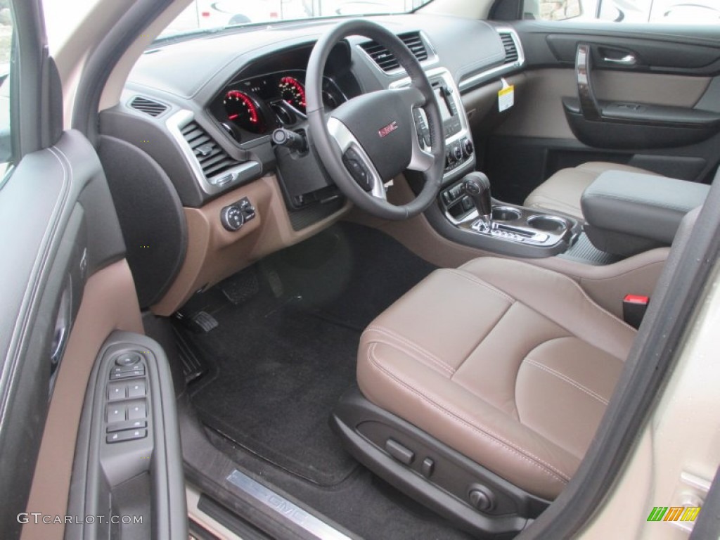 Dark Cashmere Interior 2015 GMC Acadia SLT AWD Photo #98743004
