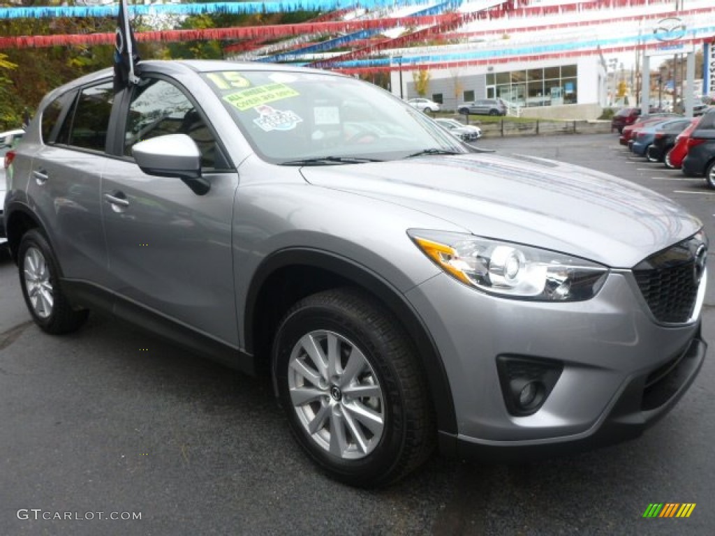 2015 CX-5 Touring AWD - Liquid Silver Metallic / Black photo #3