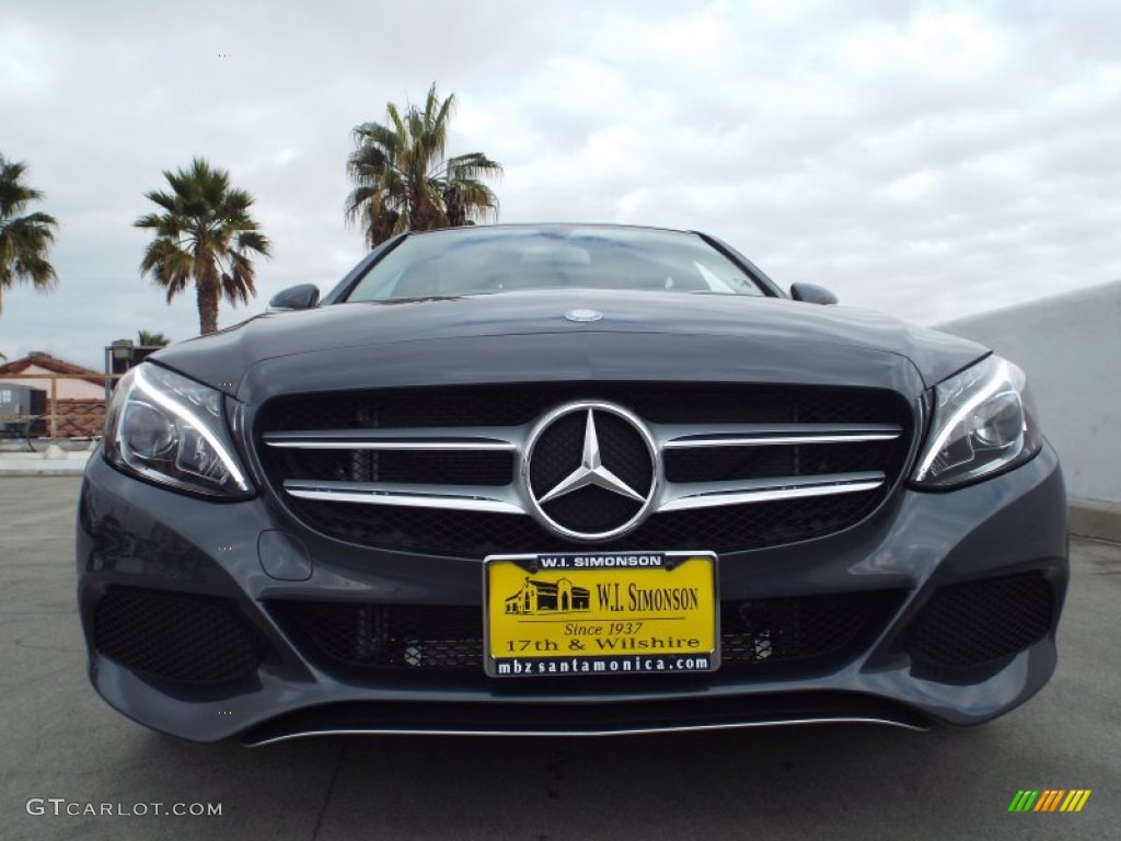 2015 C 300 4Matic - Steel Grey Metallic / Grey/Black photo #2