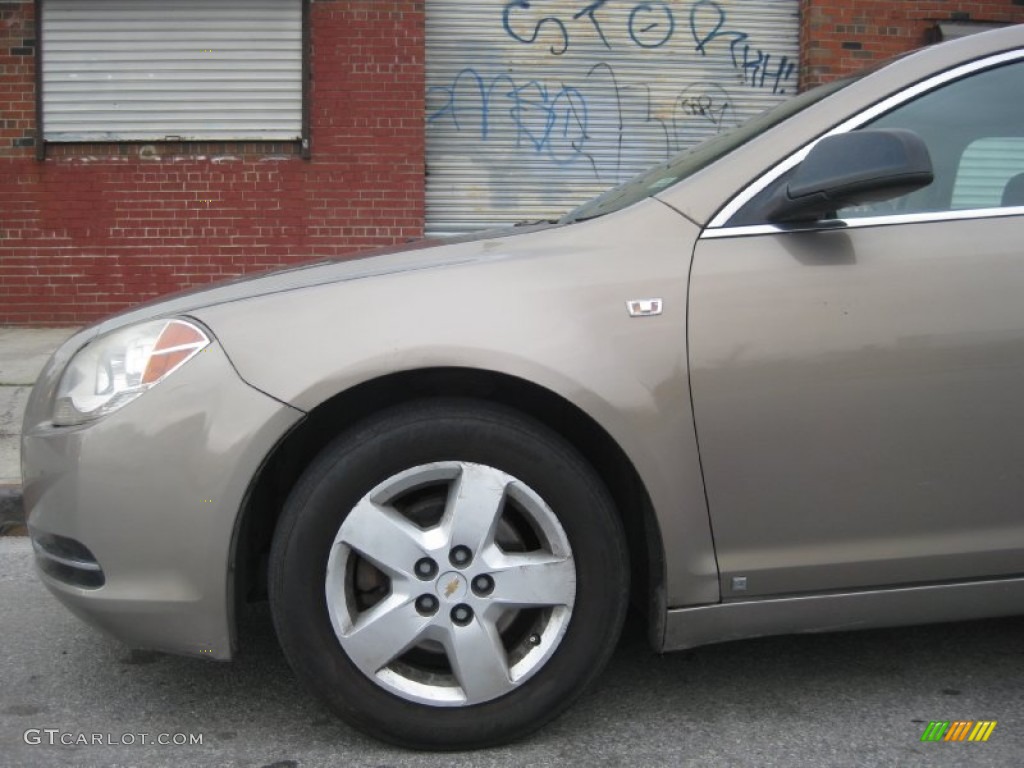 2008 Malibu LS Sedan - Amber Bronze Metallic / Titanium Gray photo #6