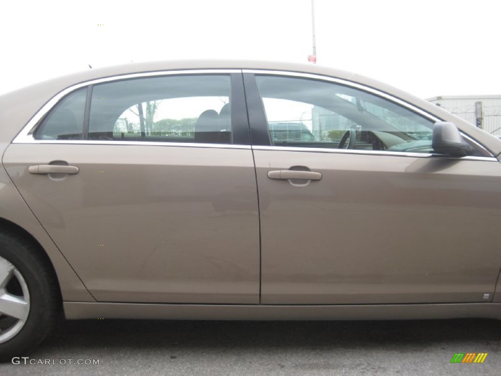 2008 Malibu LS Sedan - Amber Bronze Metallic / Titanium Gray photo #7