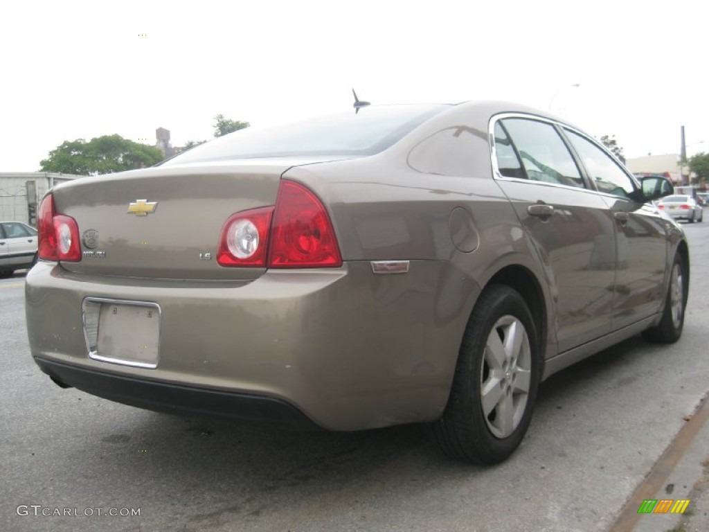 2008 Malibu LS Sedan - Amber Bronze Metallic / Titanium Gray photo #15