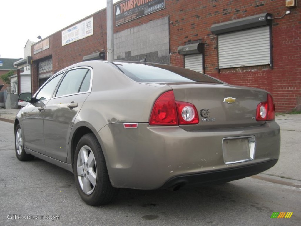 2008 Malibu LS Sedan - Amber Bronze Metallic / Titanium Gray photo #16