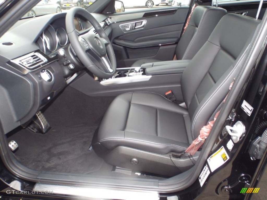 Black Interior 2015 Mercedes-Benz E 250 Blutec Sedan Photo #98747240
