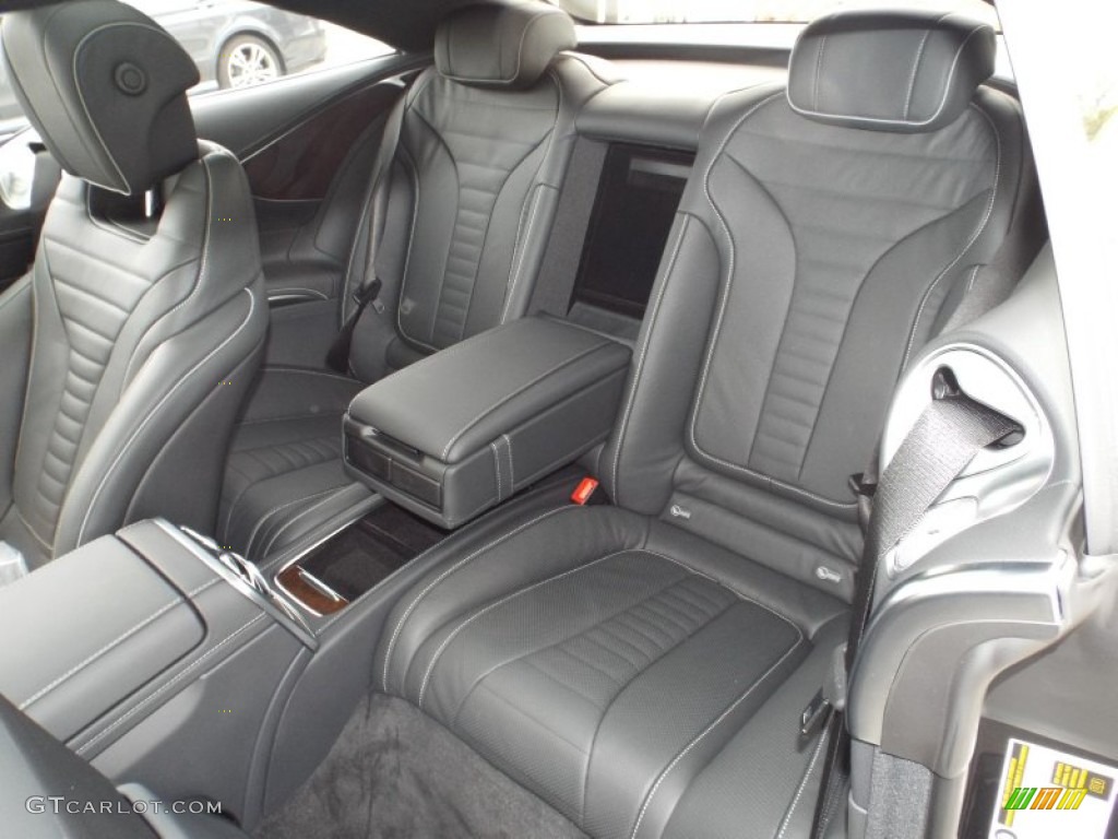Black Interior 2015 Mercedes-Benz S 550 4Matic Coupe Photo #98747738