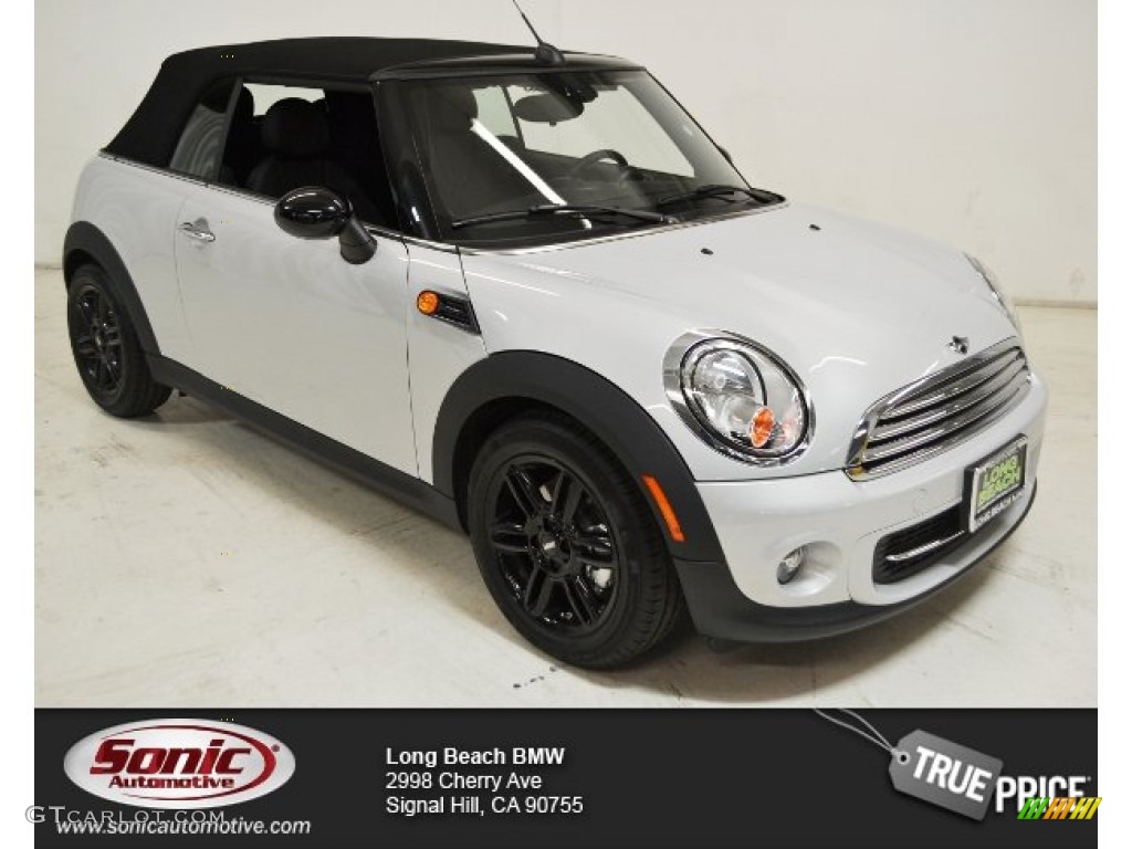 2015 Convertible Cooper - White Silver Metallic / Carbon Black photo #1