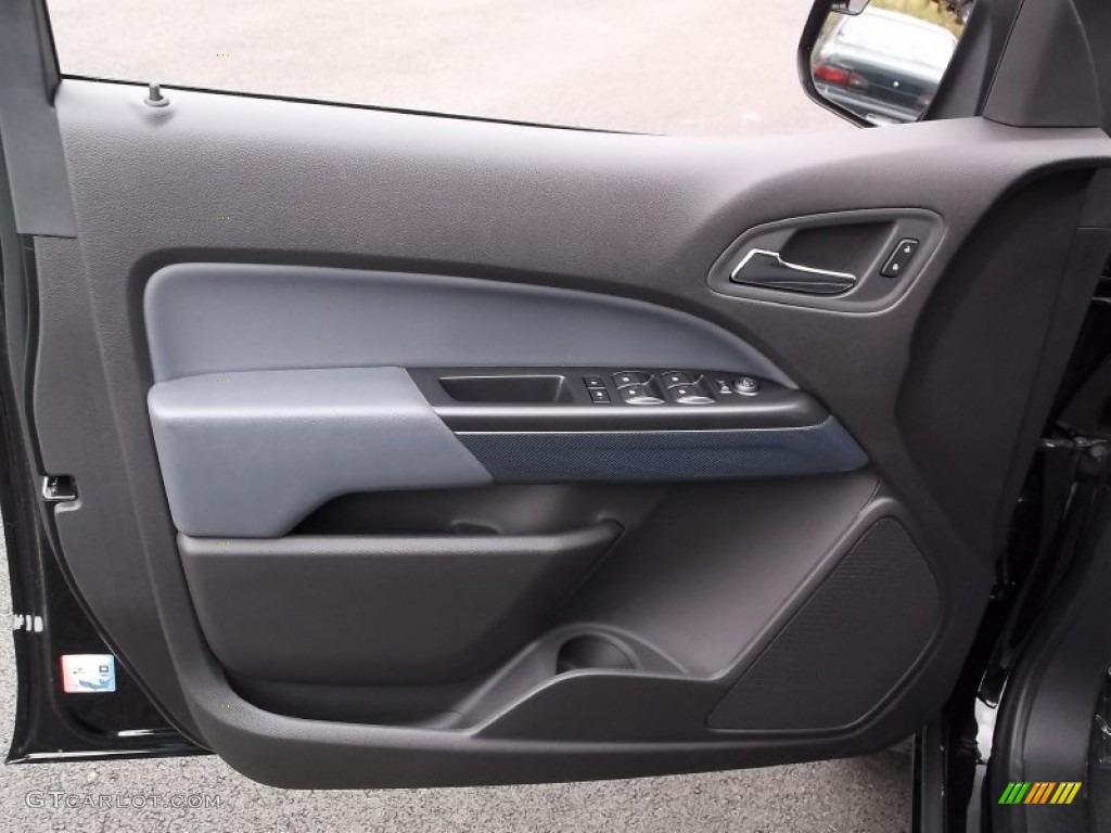 2015 Chevrolet Colorado Z71 Crew Cab 4WD Jet Black Door Panel Photo #98751221