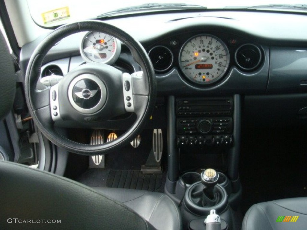 2003 Cooper S Hardtop - Dark Silver Metallic / Space Grey/Panther Black photo #17