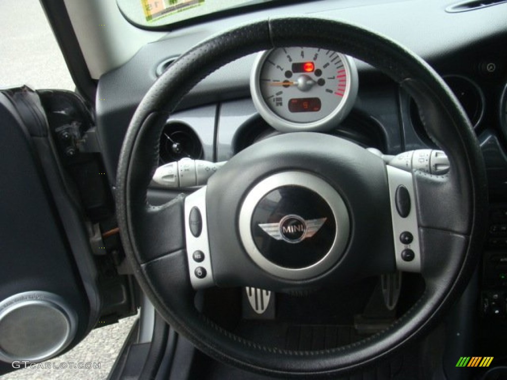 2003 Cooper S Hardtop - Dark Silver Metallic / Space Grey/Panther Black photo #18