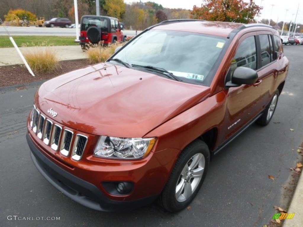 Copperhead Pearl 2012 Jeep Compass Sport 4x4 Exterior Photo #98754992