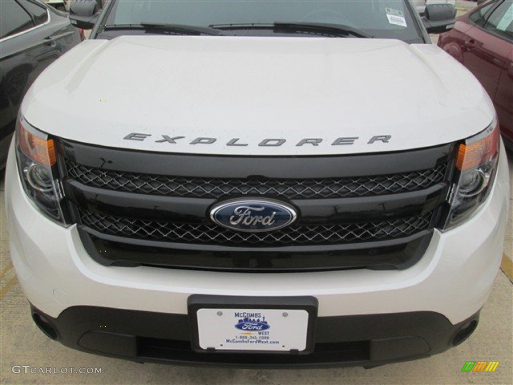 2015 Explorer Sport 4WD - White Platinum / Sport Charcoal Black photo #5