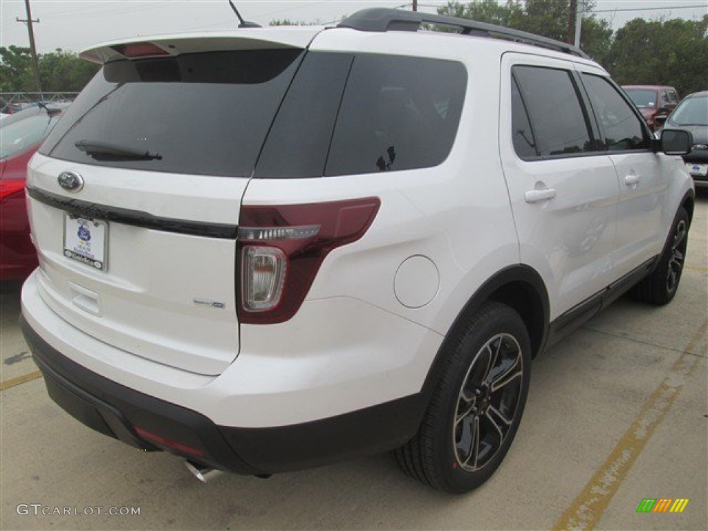 2015 Explorer Sport 4WD - White Platinum / Sport Charcoal Black photo #7