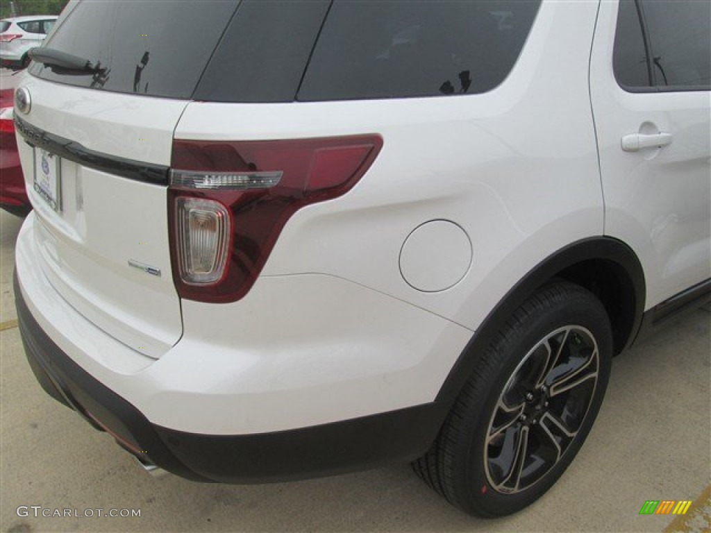 2015 Explorer Sport 4WD - White Platinum / Sport Charcoal Black photo #8