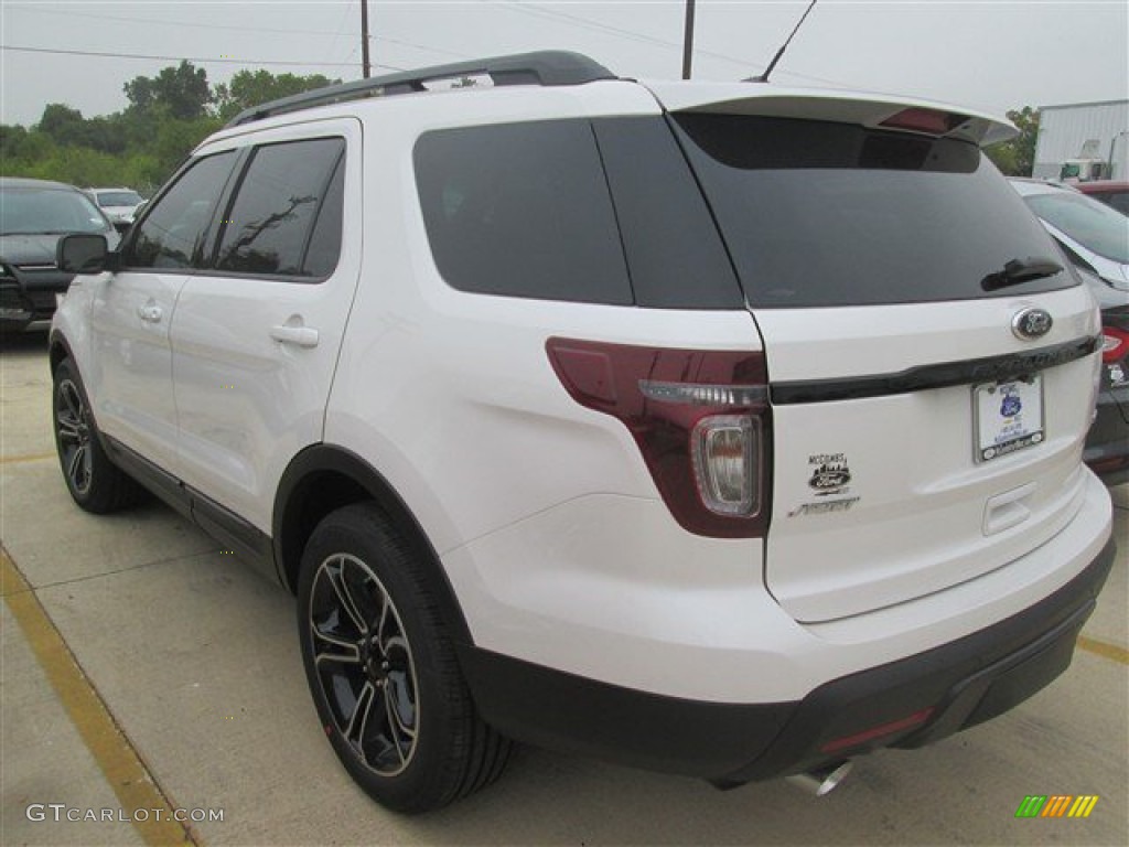 2015 Explorer Sport 4WD - White Platinum / Sport Charcoal Black photo #11