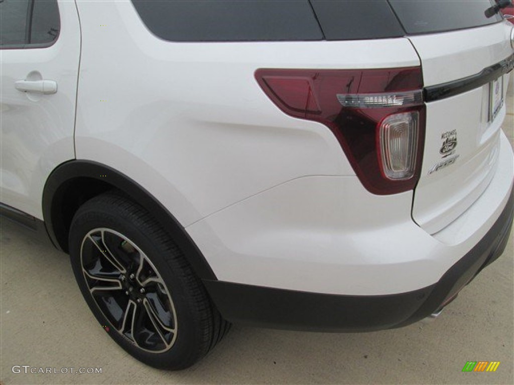 2015 Explorer Sport 4WD - White Platinum / Sport Charcoal Black photo #12