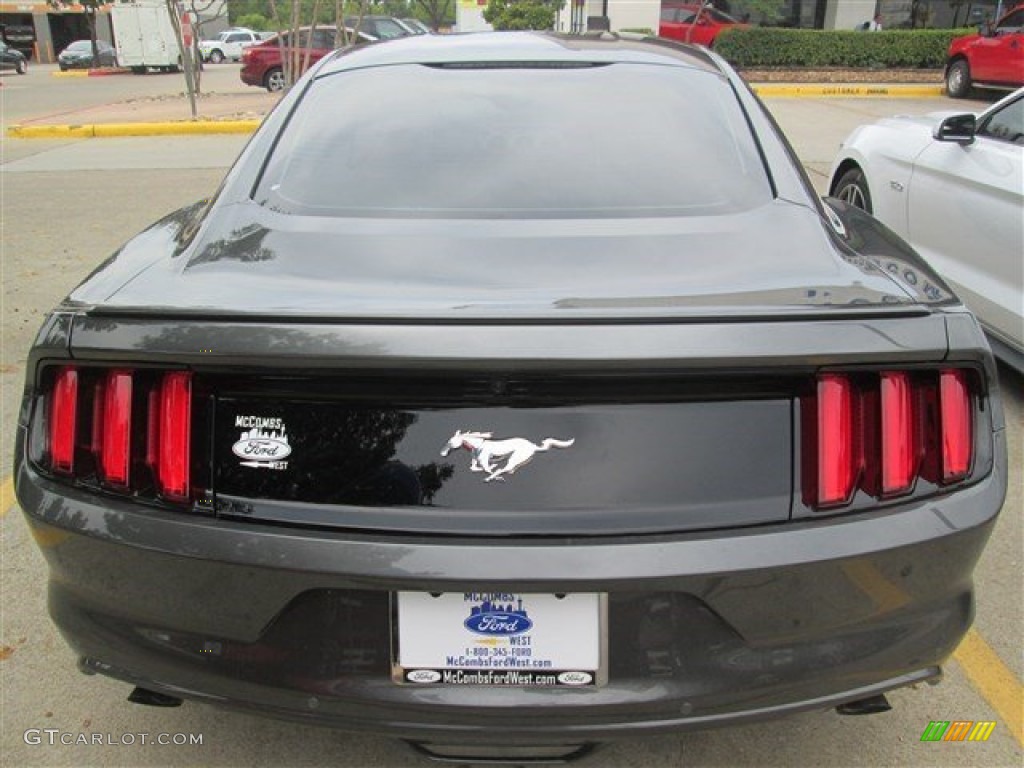 2015 Mustang EcoBoost Coupe - Magnetic Metallic / Ebony photo #3
