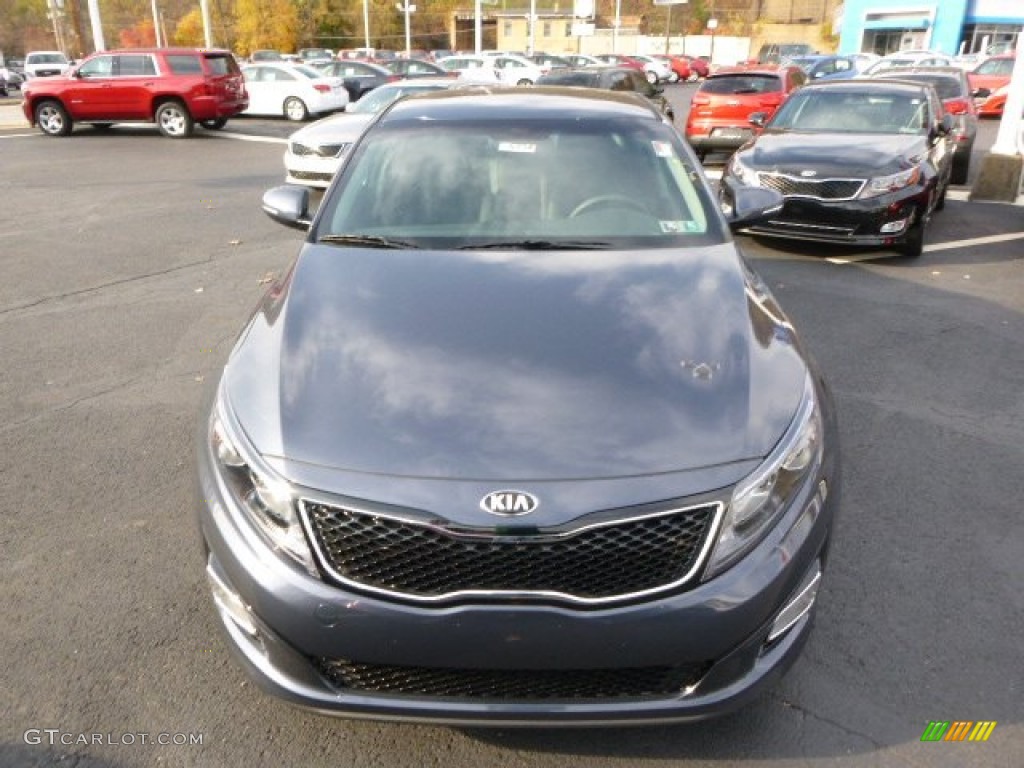 2015 Optima LX - Smokey Blue Metallic / Black photo #3