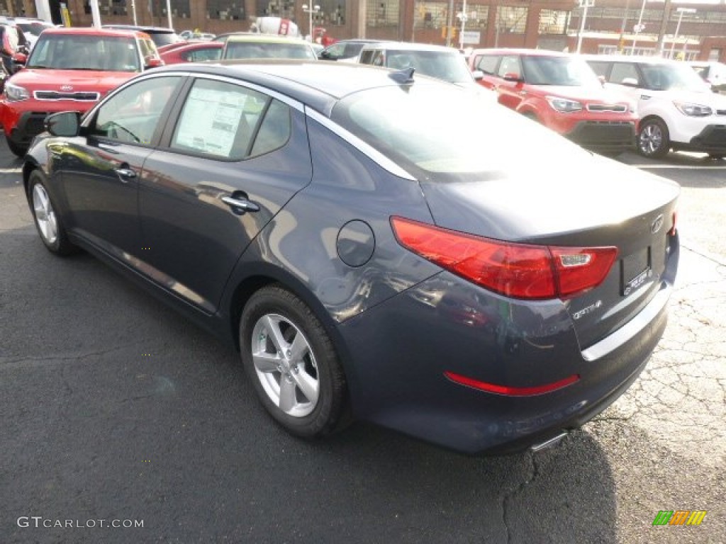 2015 Optima LX - Smokey Blue Metallic / Black photo #6