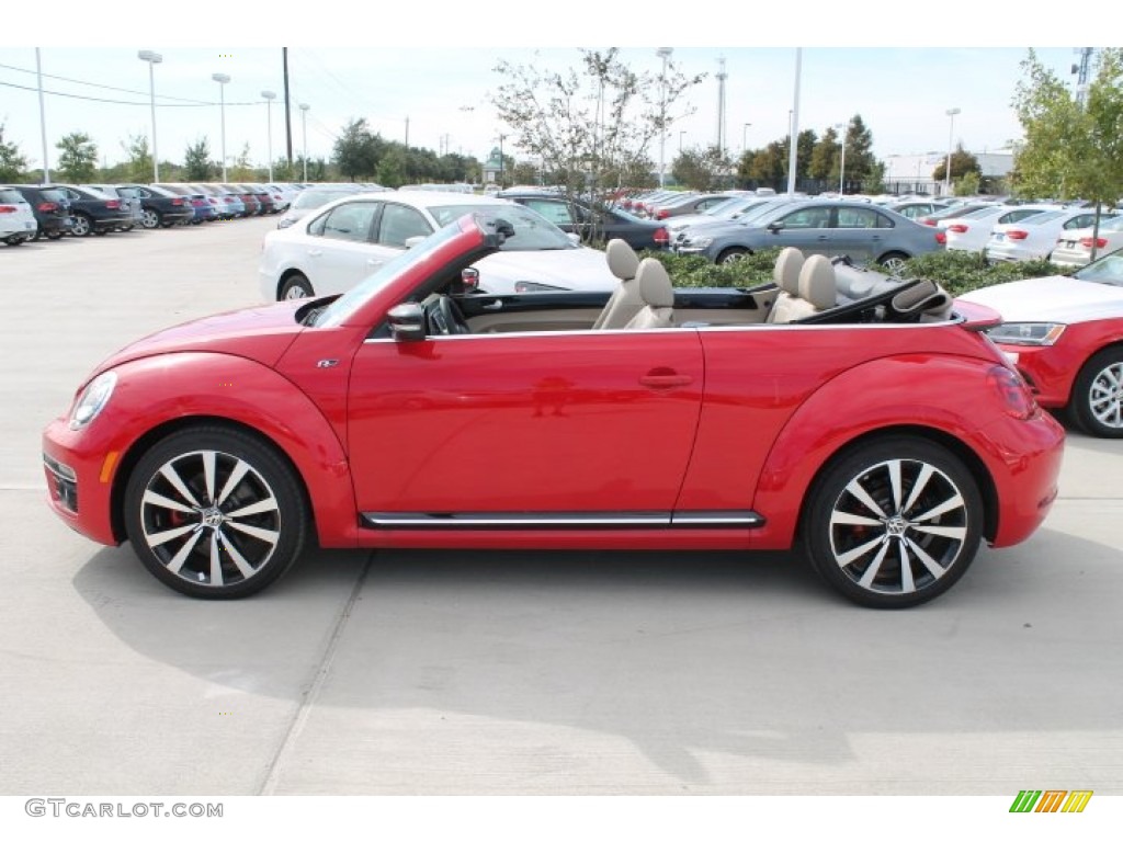 Tornado Red 2015 Volkswagen Beetle R Line 2.0T Convertible Exterior Photo #98759462