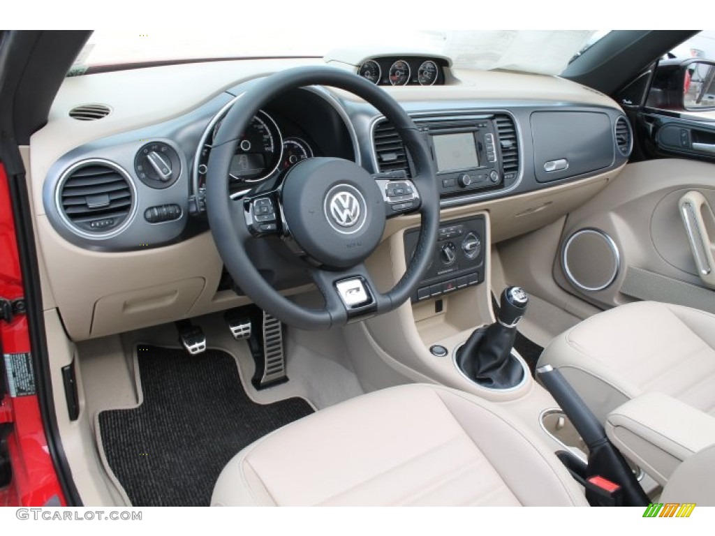 Beige Interior 2015 Volkswagen Beetle R Line 2.0T Convertible Photo #98759576