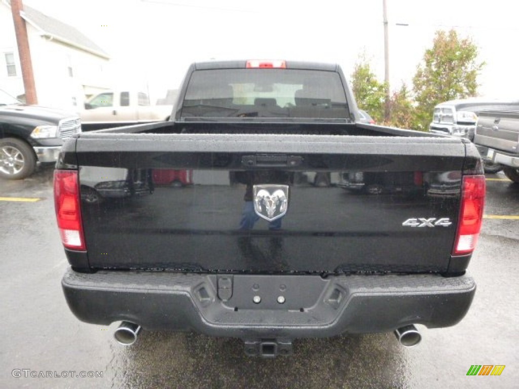 2015 1500 Express Quad Cab 4x4 - Black / Black/Diesel Gray photo #4