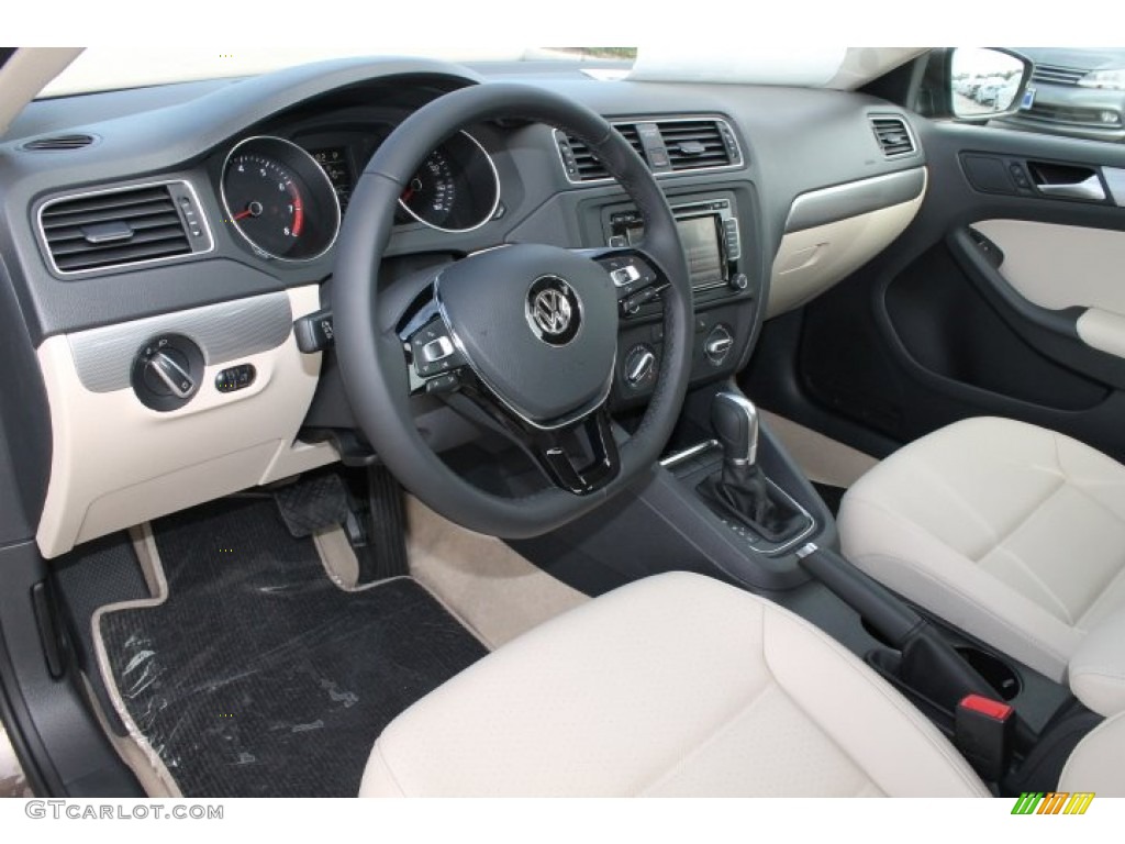 Cornsilk Beige Interior 2015 Volkswagen Jetta SE Sedan Photo #98760542