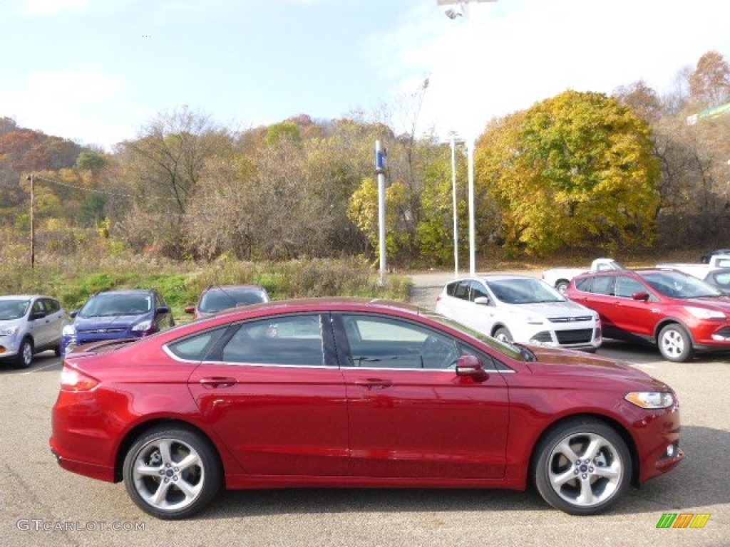 2015 Fusion SE - Ruby Red Metallic / Charcoal Black photo #1