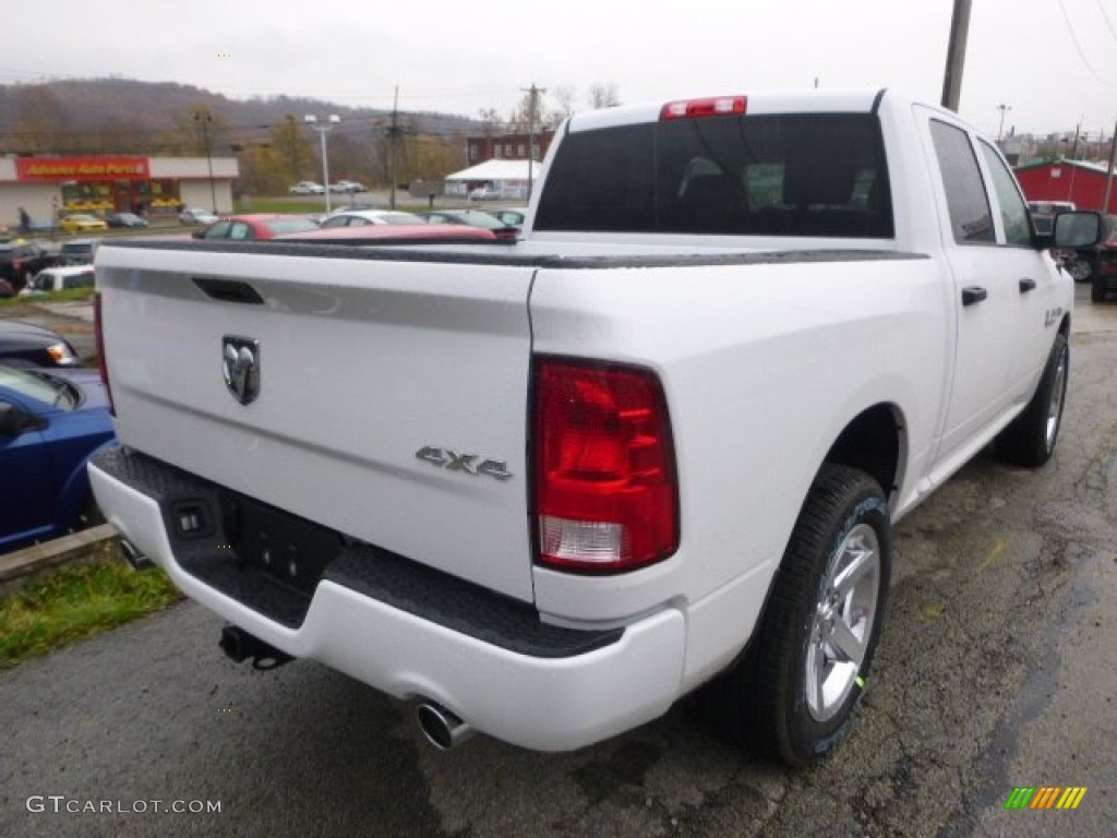 2015 1500 Express Crew Cab 4x4 - Bright White / Black/Diesel Gray photo #4