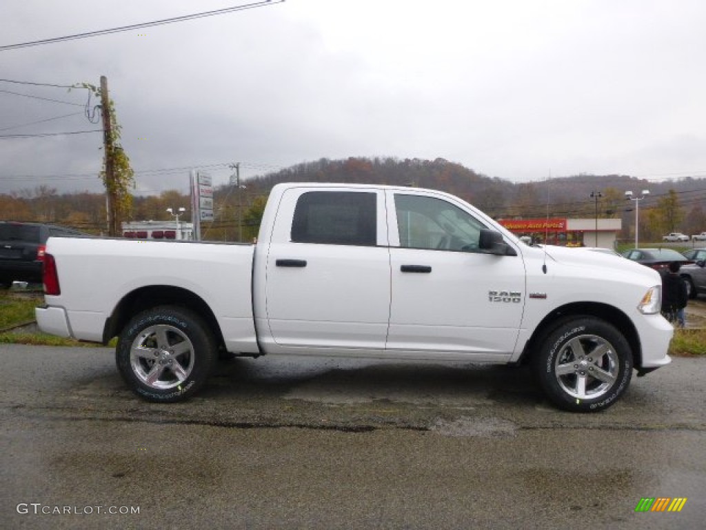 2015 1500 Express Crew Cab 4x4 - Bright White / Black/Diesel Gray photo #5