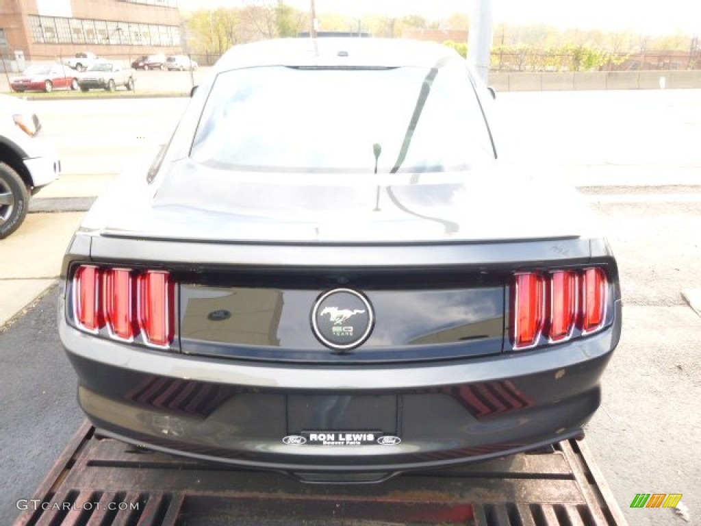 2015 Mustang EcoBoost Premium Coupe - Magnetic Metallic / 50 Years Raven Black photo #7