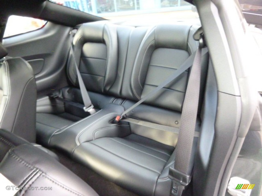 2015 Ford Mustang EcoBoost Premium Coupe Rear Seat Photo #98761425