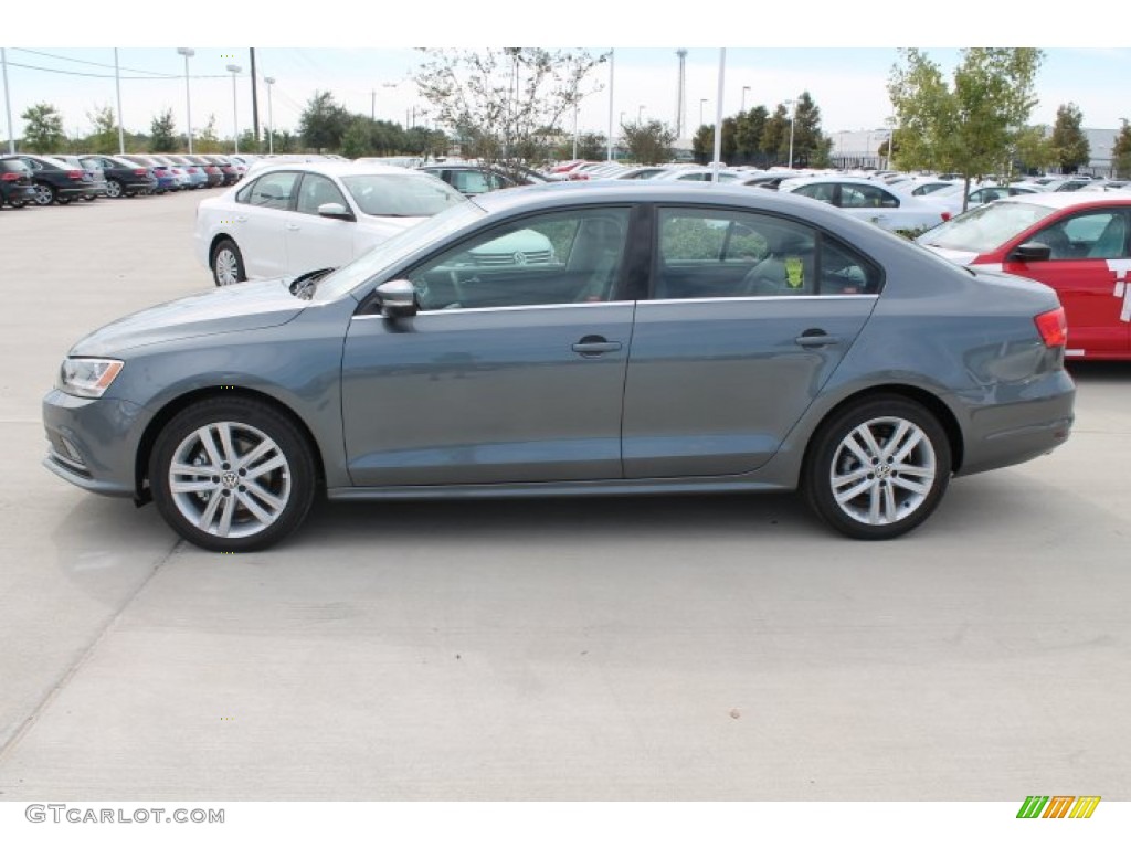 2015 Jetta TDI SEL Sedan - Platinum Gray Metallic / Titan Black photo #5