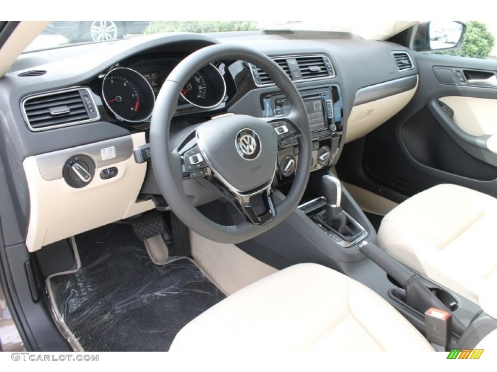 Cornsilk Beige Interior 2015 Volkswagen Jetta TDI SE Sedan Photo #98761967