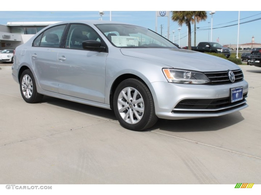 2015 Jetta SE Sedan - Reflex Silver Metallic / Titan Black photo #1