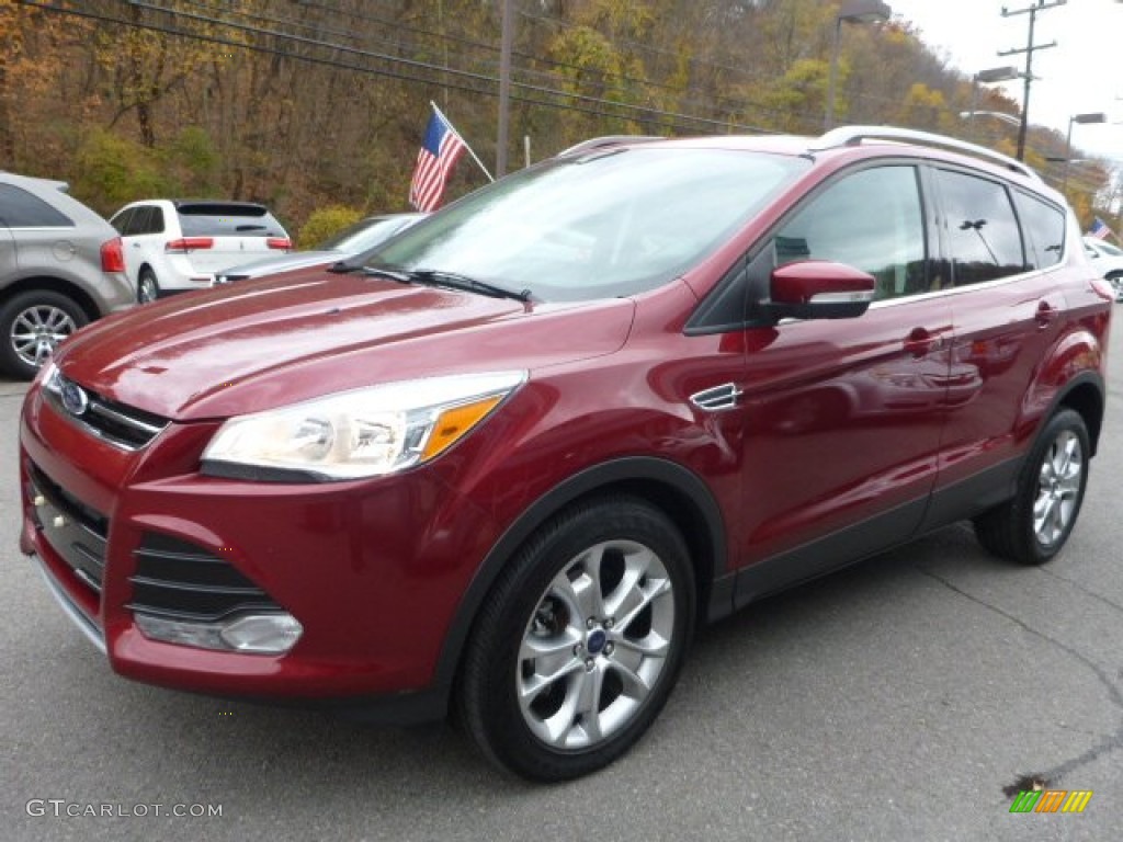 2014 Escape Titanium 2.0L EcoBoost 4WD - Ruby Red / Medium Light Stone photo #10