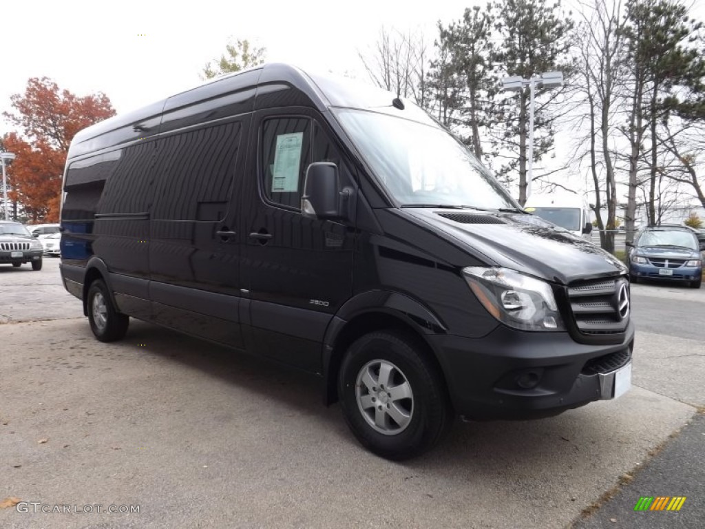 Jet Black 2015 Mercedes-Benz Sprinter 2500 High Roof Passenger Van Exterior Photo #98765846