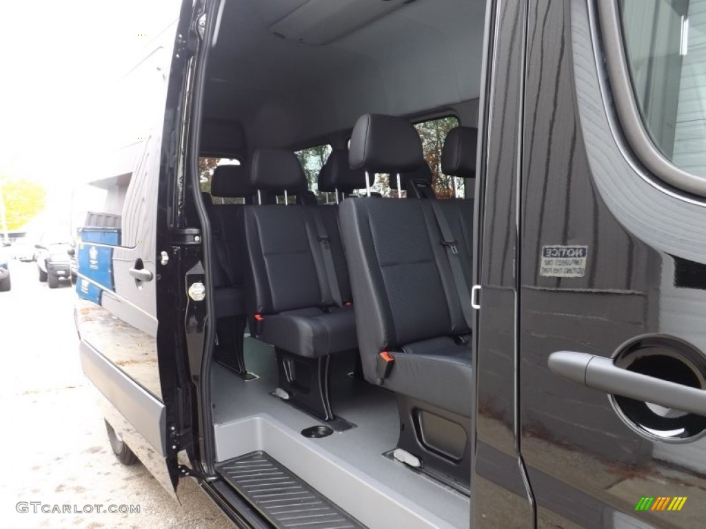 2015 Sprinter 2500 High Roof Passenger Van - Jet Black / Black photo #4